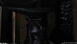 Ouch! Cutie screams through senseless brutal caning punishment!