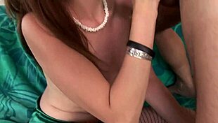 My photoshoot with housewife in fishnets turns to porch cowgirl pussy riding cum gulp.