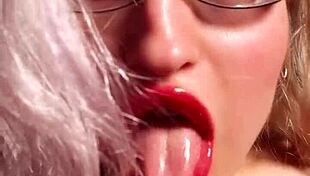 perfect glossy red lips tease your wallet in lipstick findom joi 😘💋