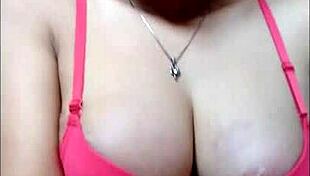 Shemale Ladyboy Waria Mitha Jerks In Red Bra To Cum