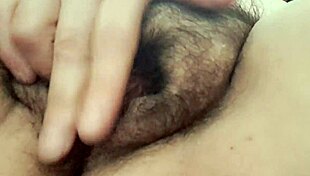 mature milf, wanna see her warm up that hairy pussy close up?