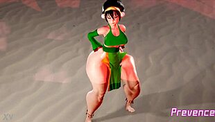prevence toph shakes her cartoon ass twerking wild
