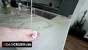 What happens when skinny teen slut Chloe Rose presses dad's secret button?