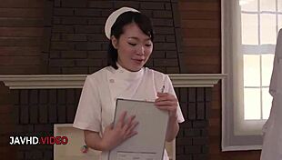 ui kinari's shaved pussy in stockings gets patient pounding...