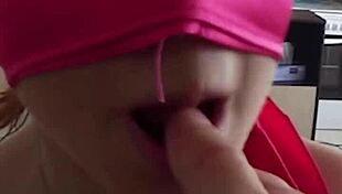 blindfolded aprill: feel that cock slamming from behind??