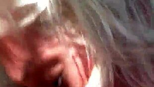 Milf gulps down massive black cock cum outdoors