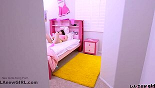 Beautiful Brunette Teen Caught Watching Porn By Step-Dad!