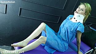 ashlee rose nurse teases patient with her soft lips and warm touch