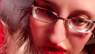 perfect glossy red lips tease your wallet in lipstick findom joi 😘💋