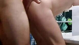 Fuck my wife in bathroom then anal on bed! 🚿🍑