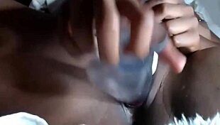 Ebony beauty squirts wildly in heat