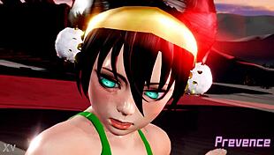 prevence toph shakes her cartoon ass twerking wild