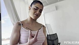 whoa voluptuous tattooed spanish nadja chats hot then gulps torbe's cum 😍💦