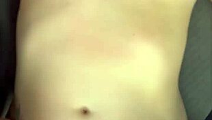 streetwalker big ass tits bounce as she watches doggystyle creampie pounding