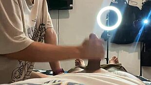 Incredible Stepsis Deepthroats Huge Cock Alone at Home
