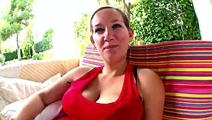 POW! Big Tits Mommy Bent Over Doggystyle Titty Fuck Explosion!