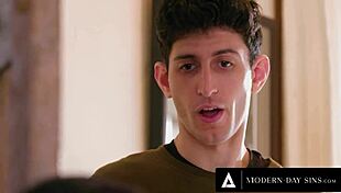 petite cheerleader alexis tae sneaks anal with boyfriend's roommate and stepdad