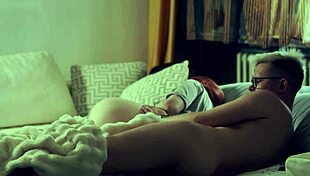 Screaming redhead stepmom's wet pussy pounded roughly. Cum covers her slutty body after loud sex.