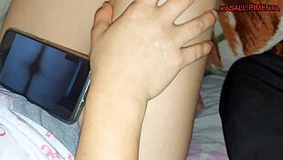 Stepsis Watches Porn Feels Twitchy Then Begs for Steamy Release Fun