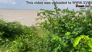 African Teens Bent Over for Beach Doggystyle Cock!