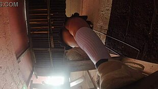 professor sneaks upskirts on busty latina plumbing students