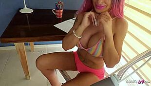 german bimbo cathy b fucks mom's old friend mid-homework