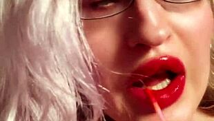 perfect glossy red lips tease your wallet in lipstick findom joi 😘💋