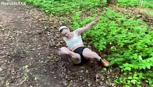 Pussy Pain? Shaved Euro Chick Takes Emergency Anal Creampie Pound