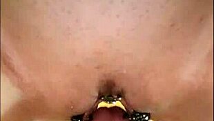 milf slut's pierced pussy farts wildly during dirty close-up fuck i feel it all