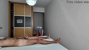 check out me jerking off huge cock to curvy hotel cleaning lady flashing fat ass?