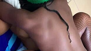 Homemade girlfriend screams in passionate missionary with friend's big black cock