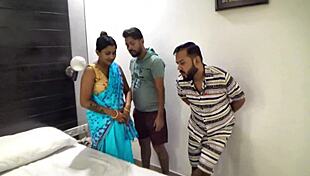 Indian Friends Hardcore Threesome Fuck Cute Maid