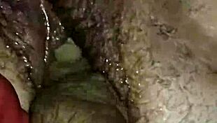 hairy bbw milf fat pussy fisted fucked close-up squirts wet destruction