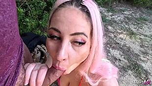 Risky Beach Anal with Saggy-Titted German Maria Gail by Stranger