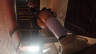 professor sneaks upskirts on busty latina plumbing students