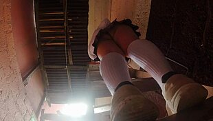 professor sneaks upskirts on busty latina plumbing students