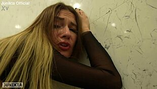 Milf Girlfriend Fucked Hard in Bathroom with Cumshot Facial Before Leaving