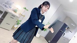 creampie petite asian schoolgirl uniform rough hardcore pussy lick orgasm