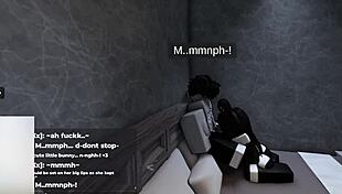 roblox bunny girl bounces ass on cock till creampie fill-up