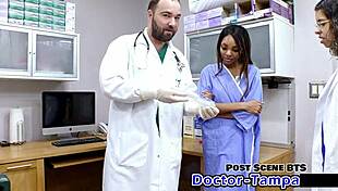 Dr Tampa Turns Solana the Shaved Asian Nurse into His Latex-Clad Hospital Guinea Pig Patient