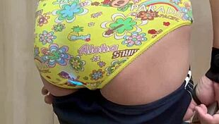 tennis girl skirt bloomers anal plug tease huge ass!