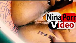 Ebony milf rub that shaved pussy till you squirt hard girl