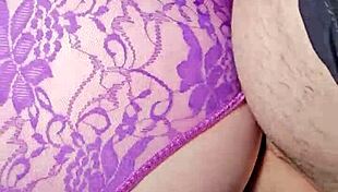 Huge Cum on Panties from Best Colleague's Husband!