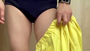 tennis girl skirt bloomers anal plug tease huge ass!