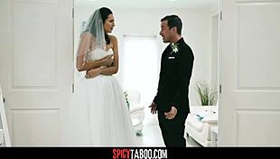 Perv stud rams anal into stepbrother's busty bride wife before wedding vows