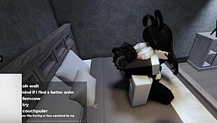 roblox bunny girl bounces ass on cock till creampie fill-up