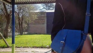 Hey, watch my first outdoor anal casting bent over doggystyle! Can you handle the hardcore cum?