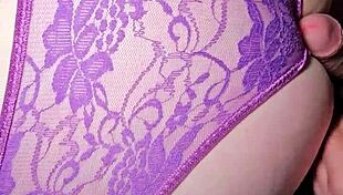 Huge Cum on Panties from Best Colleague's Husband!