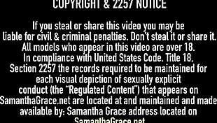 wanna watch bdsm milf samantha grace tie up in lingerie heels glasses?