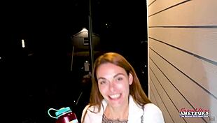 ginger tattooed skinny milf parker worships throat with dildo deep pounding cum swallow in casting